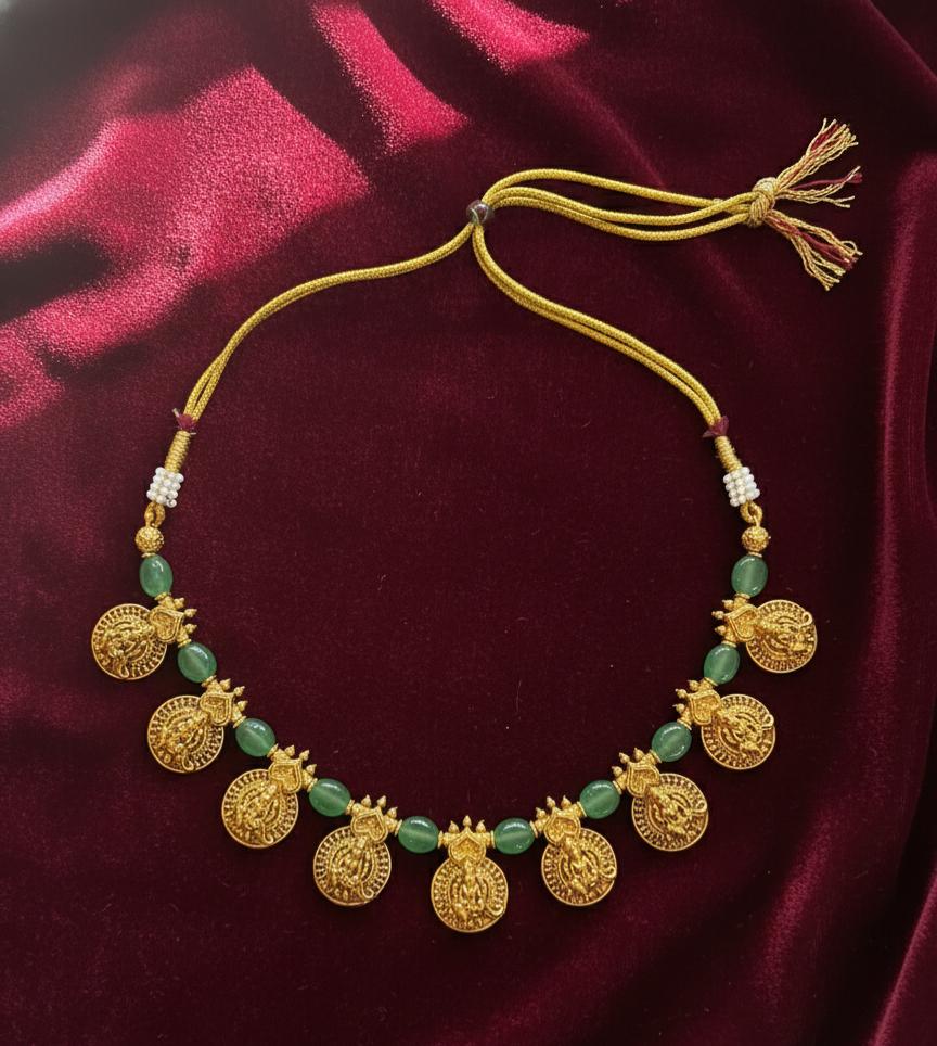 Ananthadevi green necklace